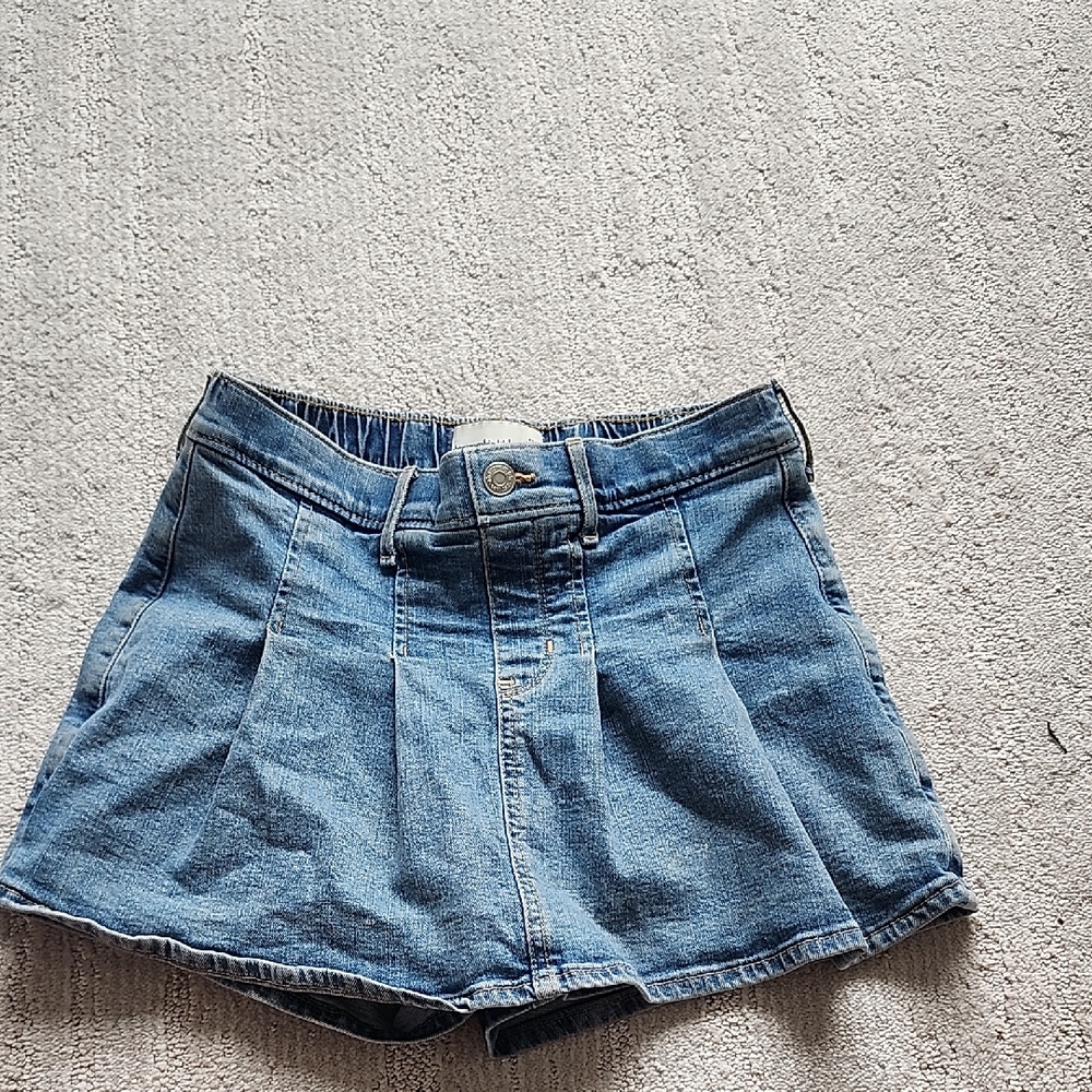 Abercrombie Kids Light Blue Denim Skort